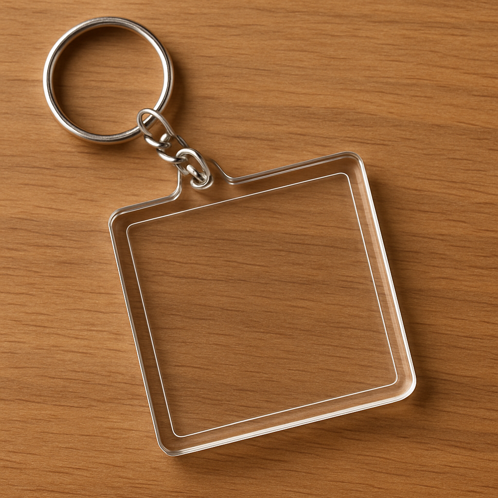 Acrylic Square Customised Keychain