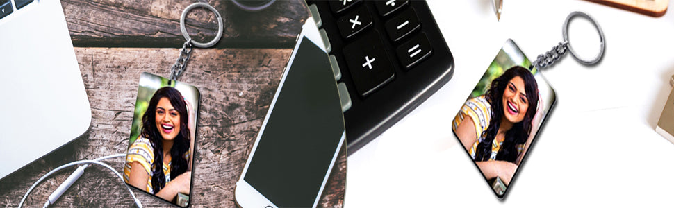 Acrylic Glass Keychain with Custom Photo